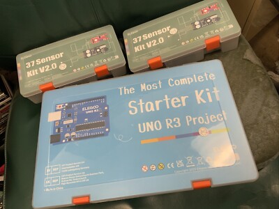 ELEGOO UNO R3 Project Most Complete Starter Kit & 2x 37 Sensor V2.0 Kits Lot