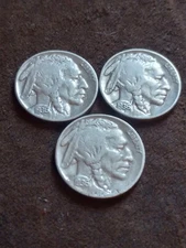 Vintage 1936-P Lot Of 3 Coins Full Dates/- Nice Coins!