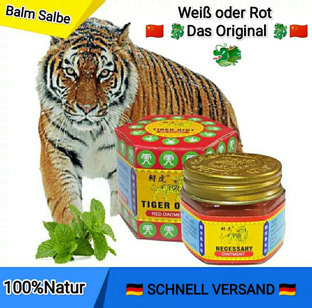Bálsamo de tigre original blanco o rojo músculos extrafuertes resfriado dolores de cabeza