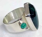 HSN Jay King Sterling Silver Australian Oasis Stone & Turquoise Ring Size 7 — photo 5