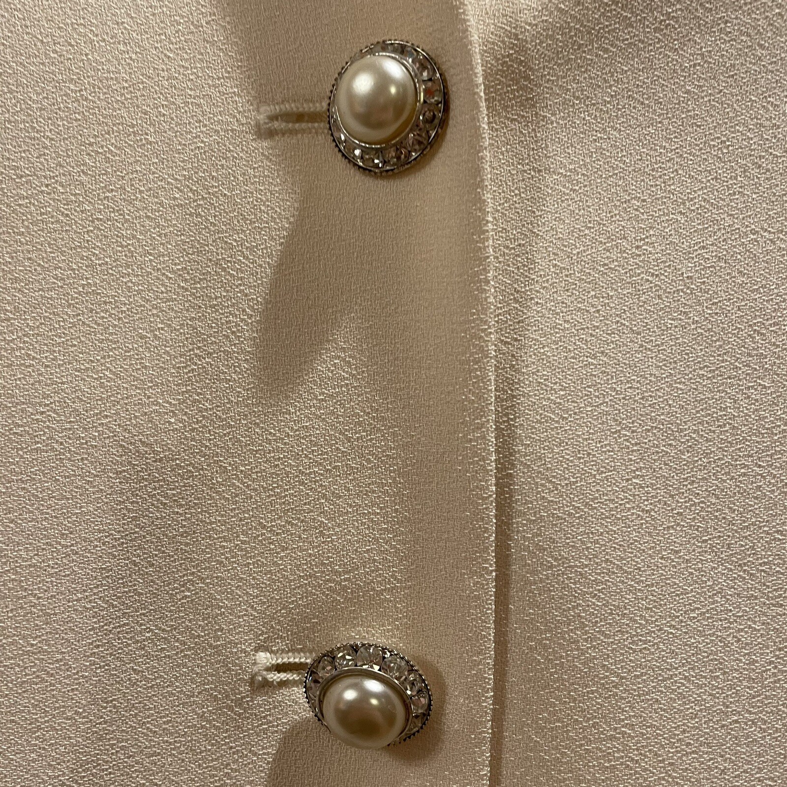 Ralph Lauren cream pantsuit ladies 10 size zip pant m… Gem