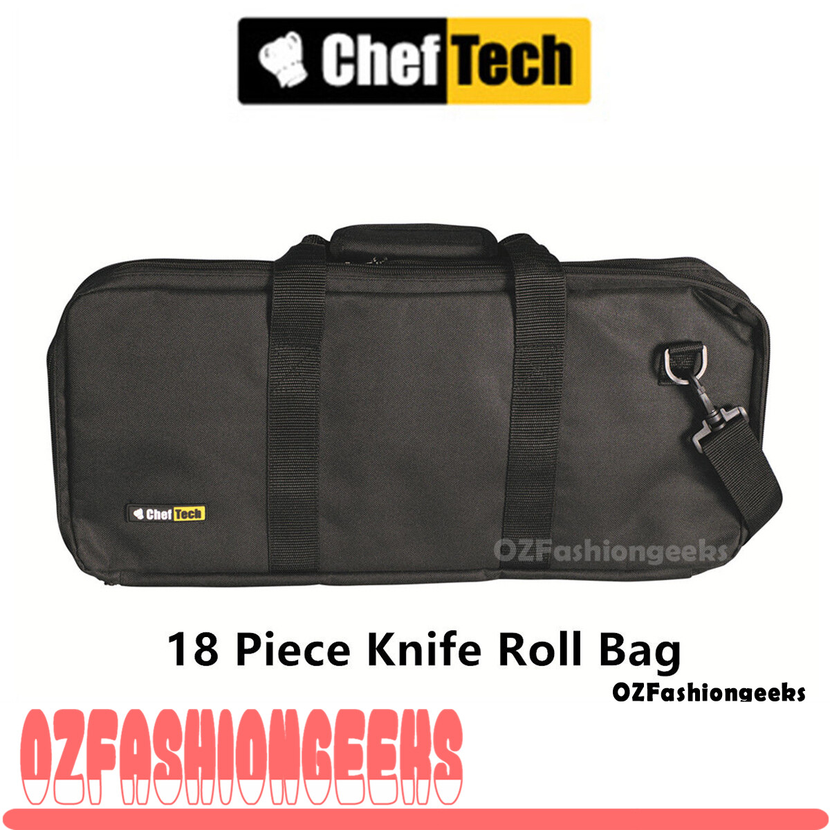 ChefTech 18 Pocket Knife Roll Bag Black (9.7010) for sale online eBay