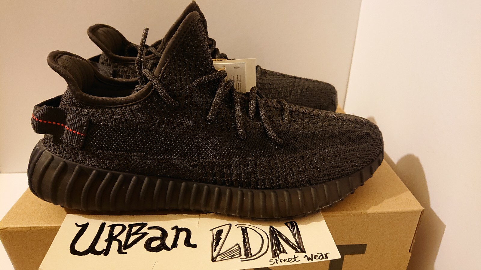 Adidas Yeezy Boost 350 V2 Static Black REFLECTIVE UK9.5 EU44 US10 FU9007 image 7