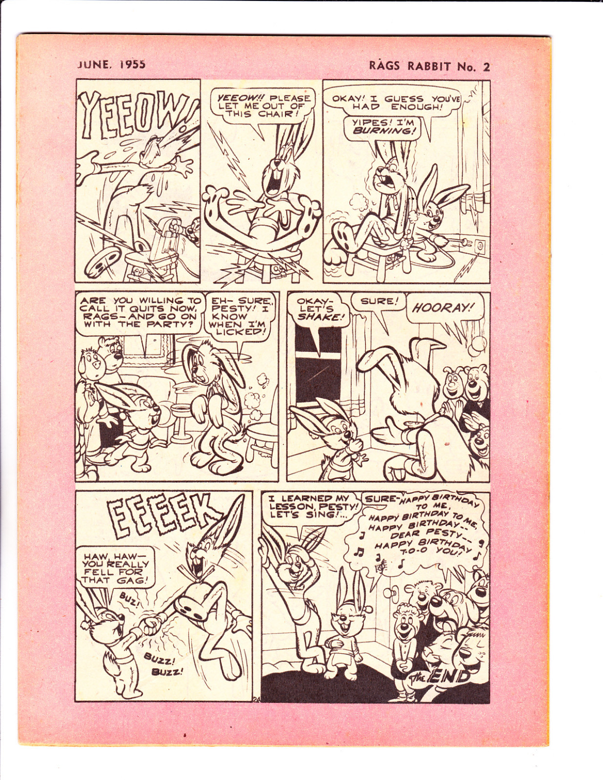 Rags Rabbit Comics No 2 1955 Austrailian -
