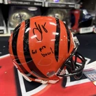 Chad Ochocinco Johnson Signed Cincinnati Bengals Mini Football Helmet JSA COA