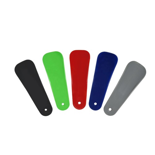 4 x Small 11cm Plastic Travel Shoe Horns with Hanging Hole Shoes Horn