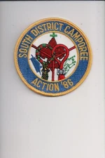 1986 South District Action Camporee patch
