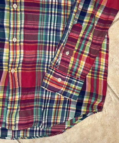 Polo Ralph Lauren Men's L Linen Blend Classic Fit Woven Plaid Pony L/S $148 NWT - Picture 6 of 9
