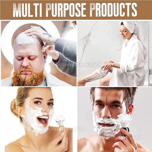 4PCS Men Shaving Bear Brush Best Badger Hair Shave Wood Handle Razor Barber Tool - Picture 11 of 30