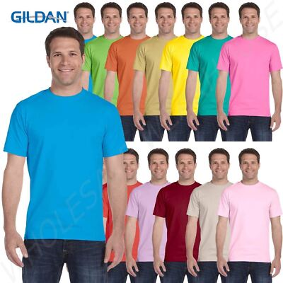 #ad #ad Gildan Mens T Shirt Short Sleeves Preshrunk DryBlend 50 50 Big Sizes B G800 $10.51