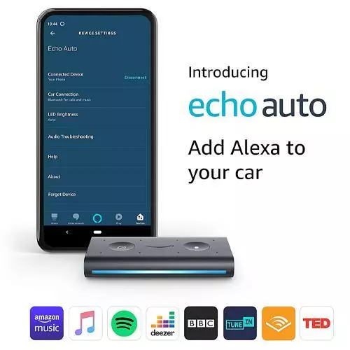 Echo Auto In Car Smart Speaker With Alexa - Black