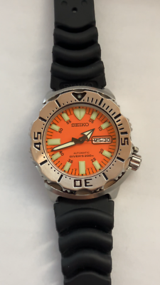 Seiko SKX781 7S26-0350 Orange Monster AT Watch Wristwatch Used | eBay