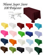 Tablecloth Rectangular for table 4 feet, 5 feet, 6 feet or 8 feet.