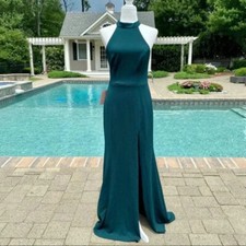 NWT Anthropologie BHLDN Montreal Crepe Maxi Dress Green Original Party Size 6