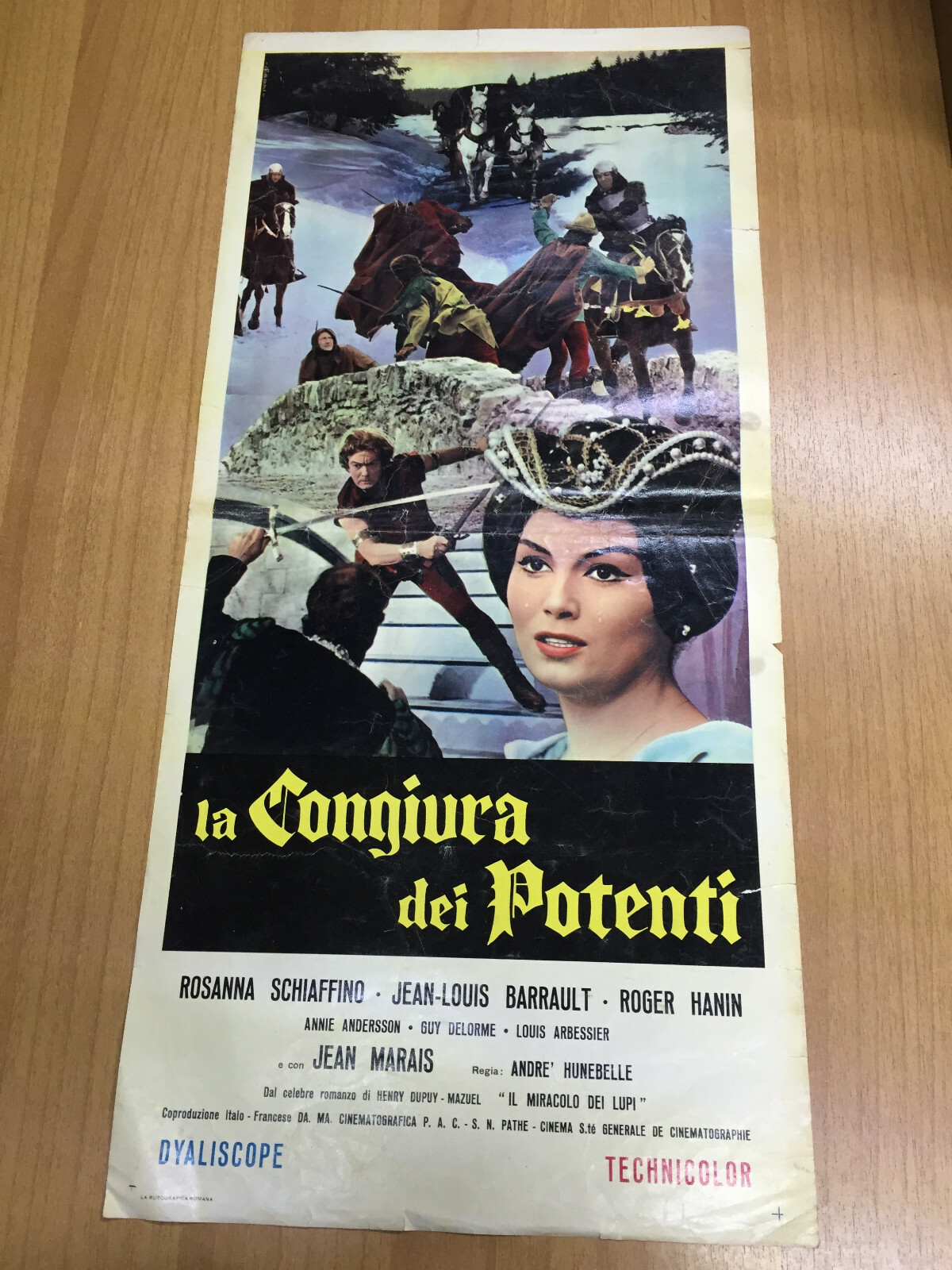Locandina originale film La congiura dei potenti (1961) - Regia di André Hunebelle