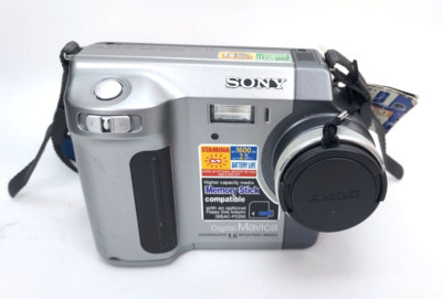 Sony Mavica MVC-FD90 1.6MP Digital Camera - Black Silver in Original Box Instruc