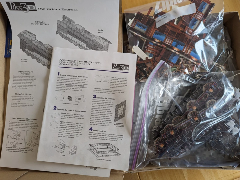 Puzz 3D The Orient Express Train - 769 Piece Puzzle - Puzz3D - Complete - Image 3 of 4