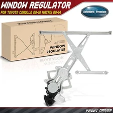 Front Left Power Window Regulator with Motor Assembly for Toyota Corolla Matrix