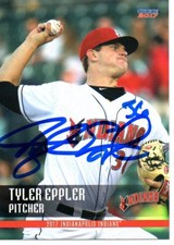 Tyler Eppler 2017 Indianapolis Indians Signed Card