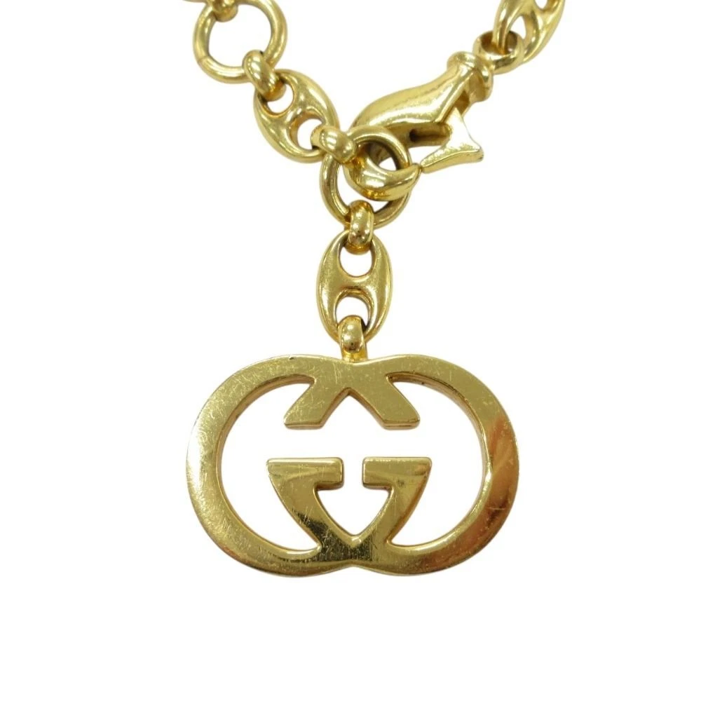 Beauté GUCCI Ancien Gucci Vintage Entrelacé Chaîne G Ceinture Collier 65 Or Femme