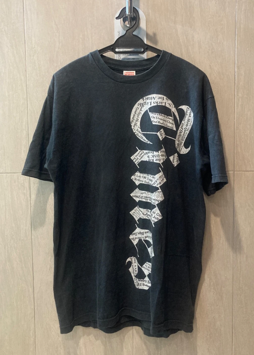SUPREME Hard Times Arrested Bankrupt Chief T SHIRT vintage New York boîte logo