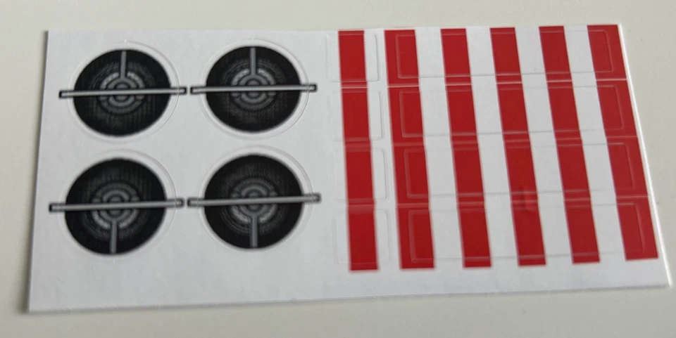 MARKENLOS Lego Star Wars Custom Sticker sheet 9493 X-Wing Starfighter Ersatz