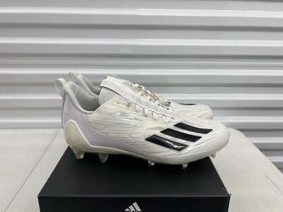 Adidas adizero Molded Football Cleats White / Black (HR1615) Men\'s Size 13 Adidas adizero Molded Football Cleats WHITE | BLACK | WHITE  main image 3