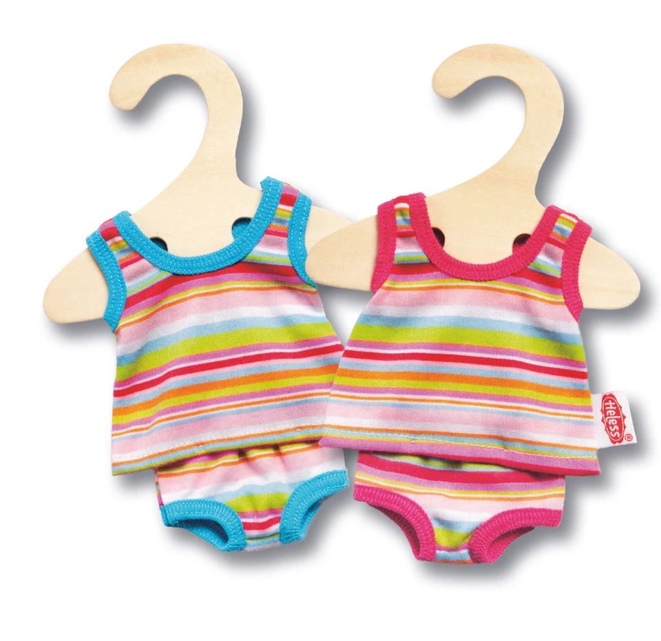 Heless Puppenkleidung gestreifte Unterwäsche in 3 Größen