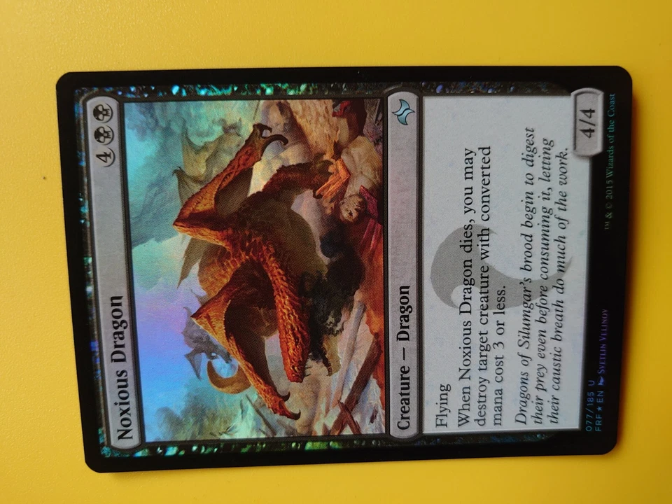 MTG Card.  Noxious Dragon  fate reforged  Black Foil as pictured - Image 2 of 3