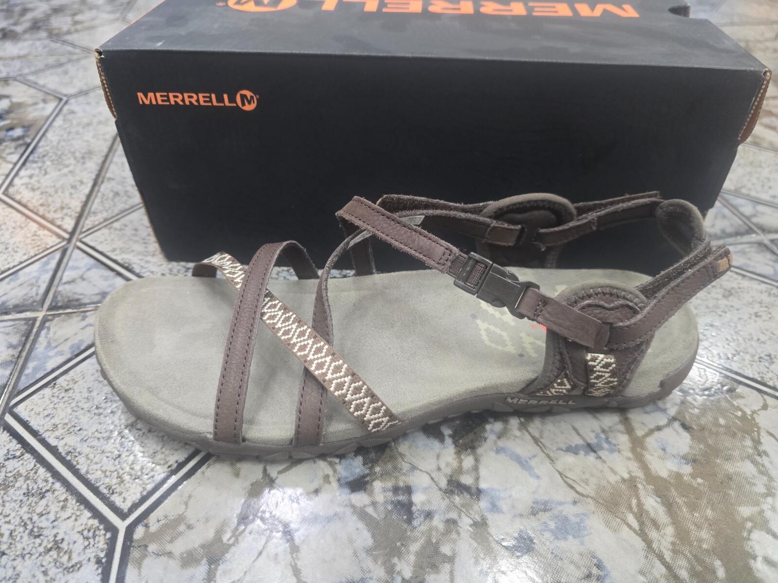 Merrell sandali donna reticolo terrano taglia EU 42 US 11 UK 8 marrone