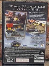 Call Of Duty Finest Hour PS2 Play Station 2  No Manual Cleaned & Tested