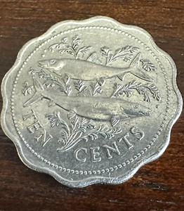 1989 TEN CENTS BAHAMAS