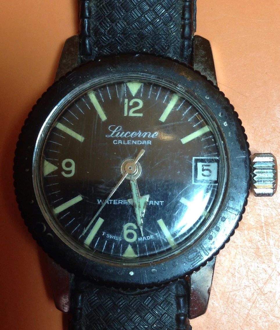 Vintage lucerne wrist watch sale
