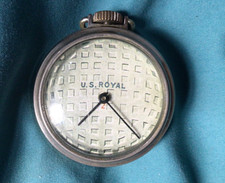 SCARCE U.S. ROYAL MESH BALL ADVERTISING POCKET WATCH, WORKS