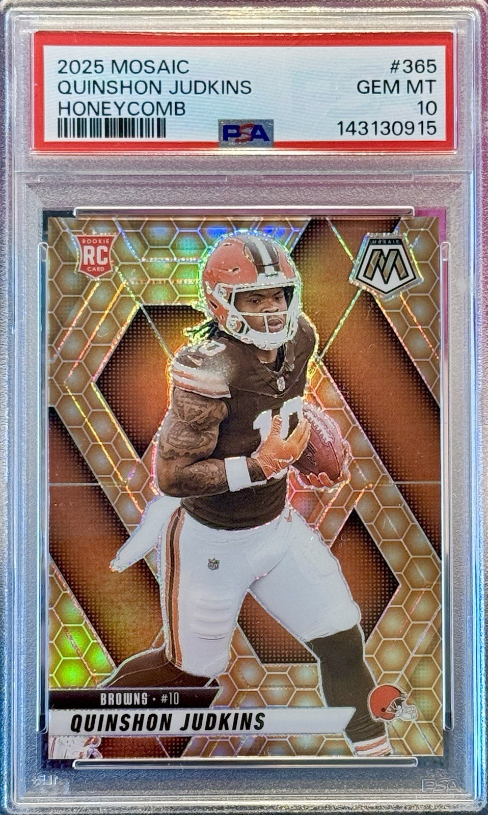 Quinshon Judkins Panini Mosaic #365 Honeycomb