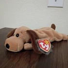 Ty Beanie Babies Bones The Dog Vintage Retired with 4th Gen Tag PVC Pellets 1996