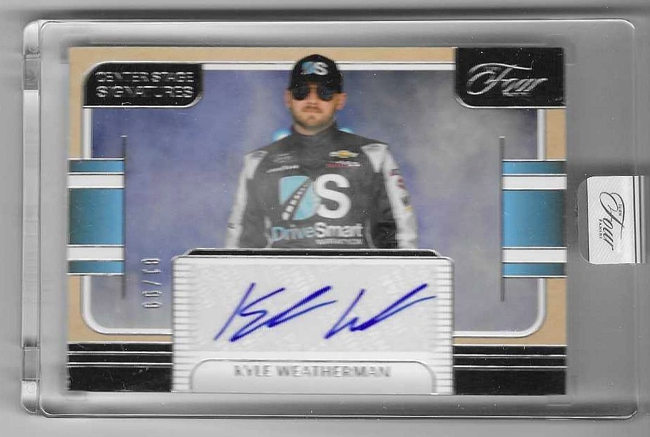 2025 PANINI TURN FOUR RACING NASCAR CENTER STAGE AUTO KYLE WEATHERMAN /99