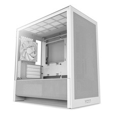 NZXT - H3 Flow Micro-ATX High-Airflow PC Case - White
