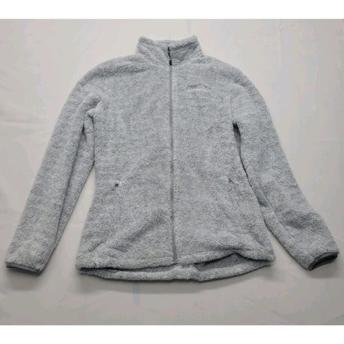 Chaqueta Eddie Bauer Talla Grande Para Mujer Vellón Difuso Cremallera Completa SÚPER SUAVE Gris - Imagen 1 de 21