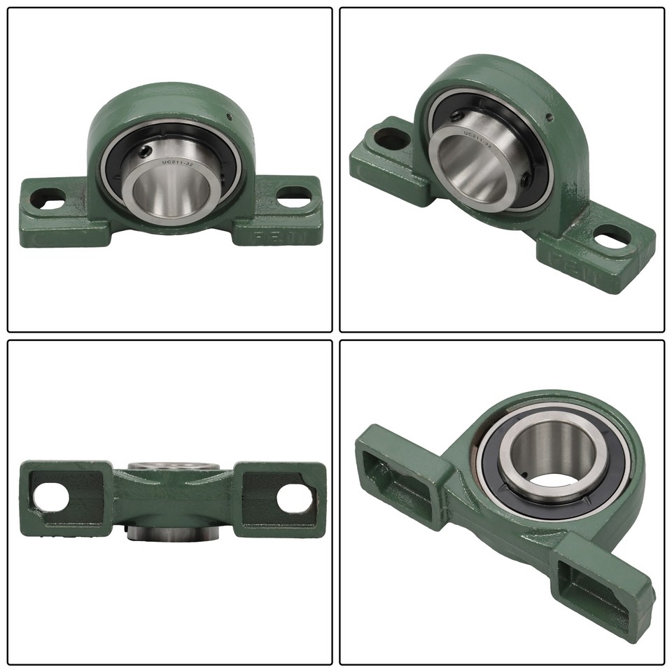 Palier Lisse à Semelle Solide UCP211-32 - 2 Pouces - Autocompensateur à 2 Trous - PGN Bearings