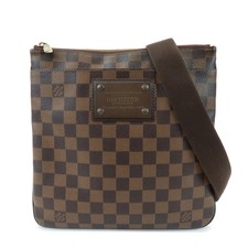Louis Vuitton Damier Pochette Pratt Brooklyn Shoulder Bag N41100 Auth Used F/S