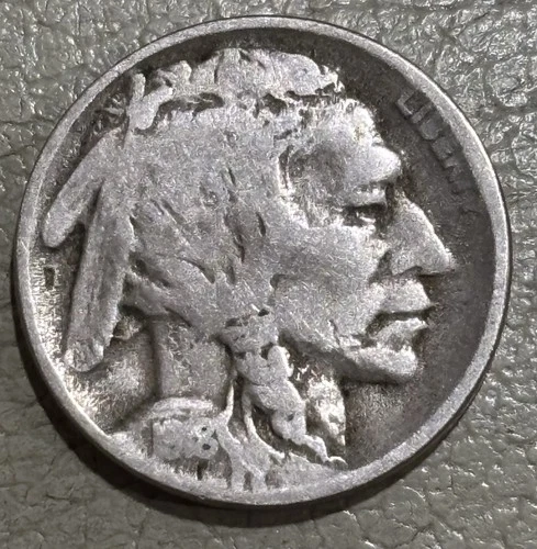 1918d Buffalo nickel nice original VG condition nearly full date part horn det