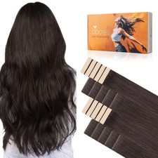 DOORES Invisi Edge Tape in Hair Extensions Light Dark Brown 10 Injection Tapeins
