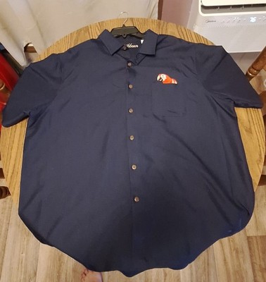 Caribbean Navy blue Men s Tropical Hawaiian Shirt XXL Polly Wants A cracker