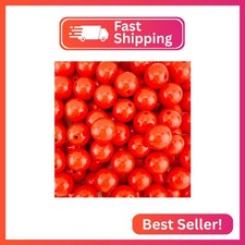 90 Round Red Acrylic Beads 14mm Diameter with 2.4mm Hole
