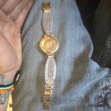 Women s Two-Tone Metal Bracelet Analog Watch ...