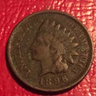 1896 INDIAN HEAD CENT  I-125 FREE SHIPPING
