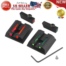 Fiber Optic 3 Dot Sights Front Rear Green Red Dot for Taurus G3 w/o TX22 G2C 709