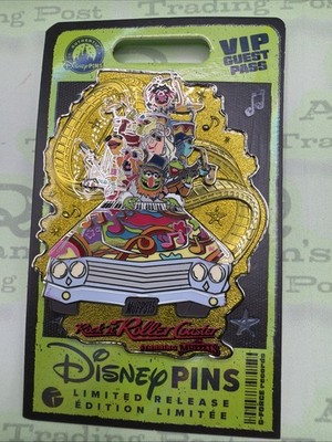Disney Parks 2026 The Muppets Rock  n  Roller Coaster VIP Guest Pass Jumbo Pin