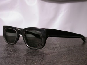 Vintage Metzler Jet Black Unusual Eyeglasses Frames Made in Germany RX